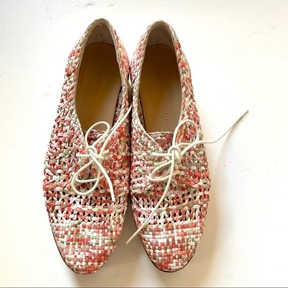 Melvin & Hamilton Pink Cyrene Woven Derby Lace Up Shoe 40 - Picture 3 of 12